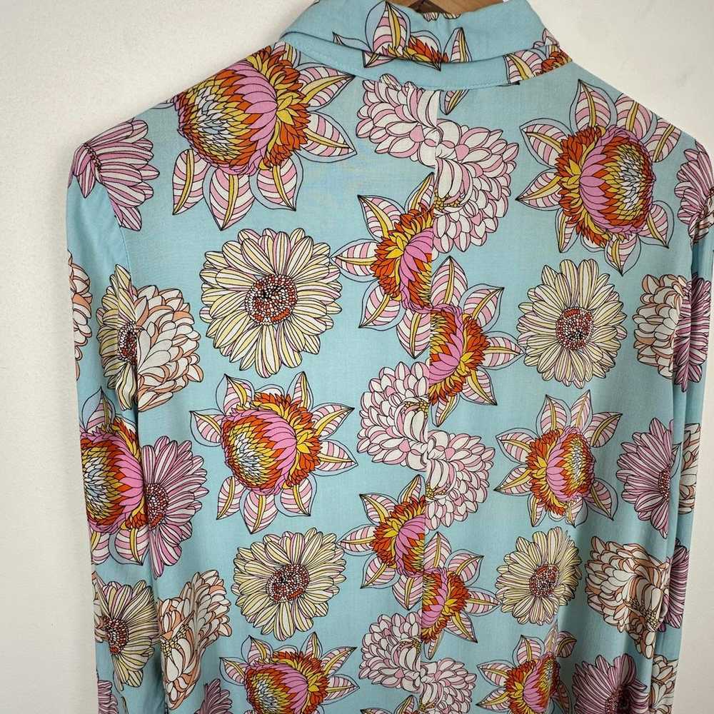 Compania Fantastica Colorful Floral Retro Shirt D… - image 3