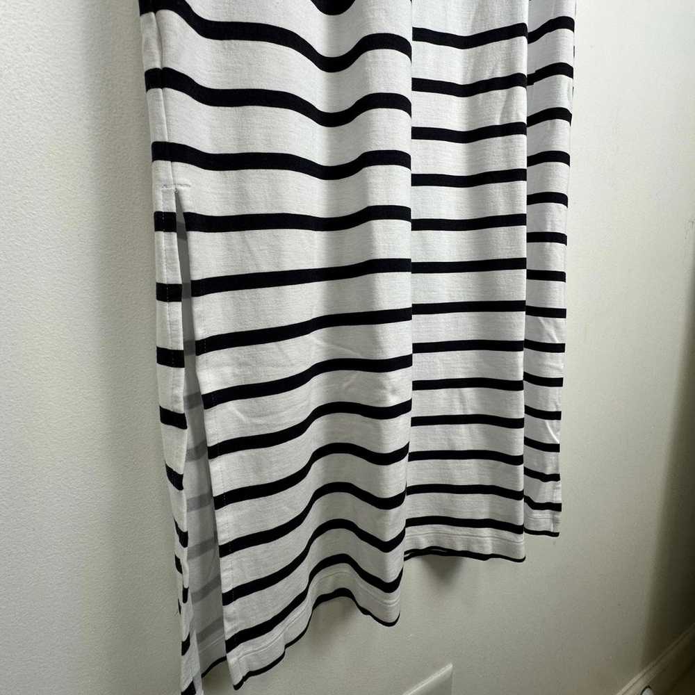 Banana Republic White Navy Striped Sleeveless Str… - image 4