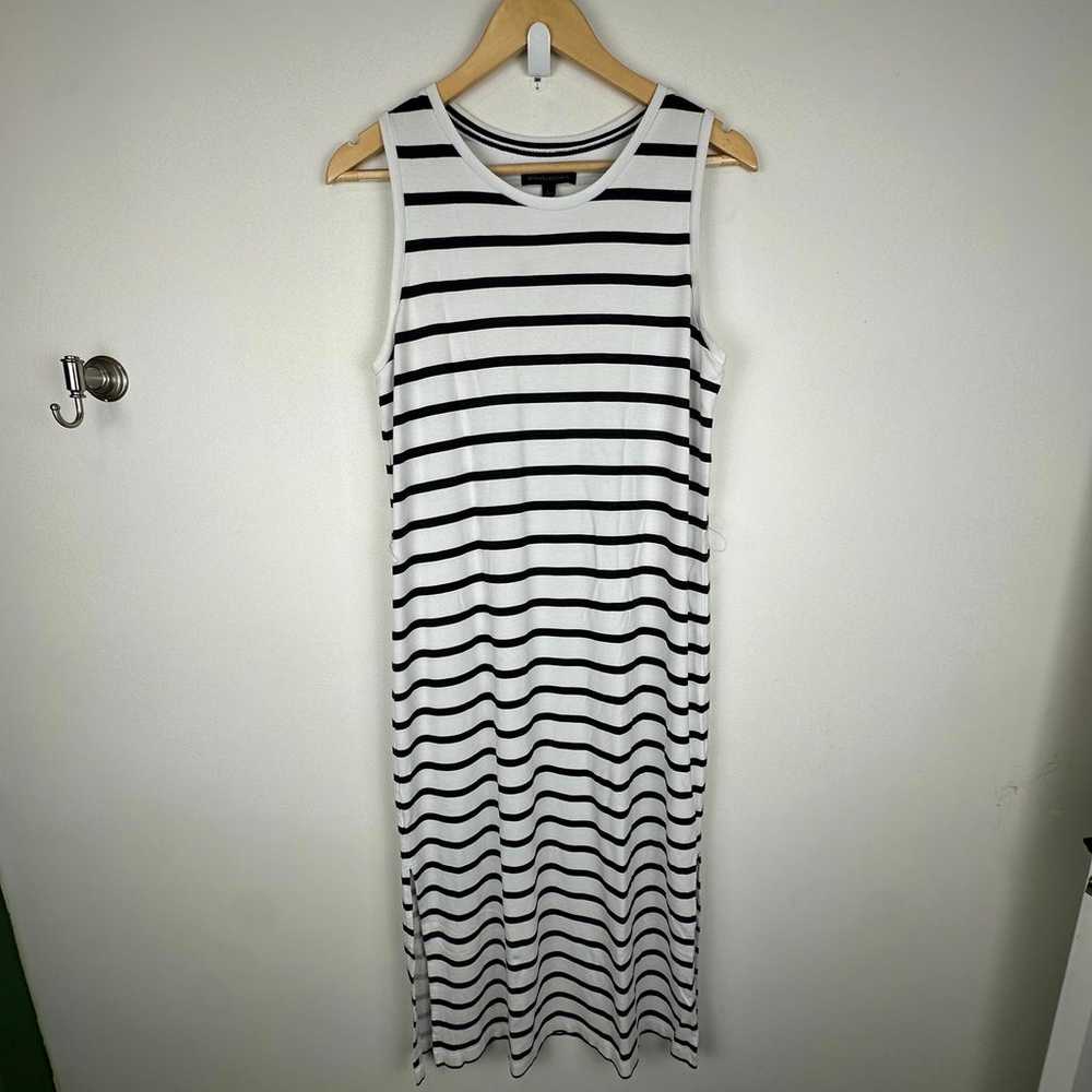 Banana Republic White Navy Striped Sleeveless Str… - image 5