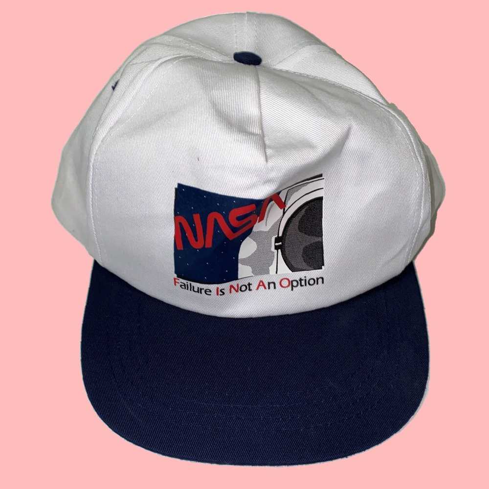 Nasa Authentic NASA Branded Adjustable Fit White … - image 1