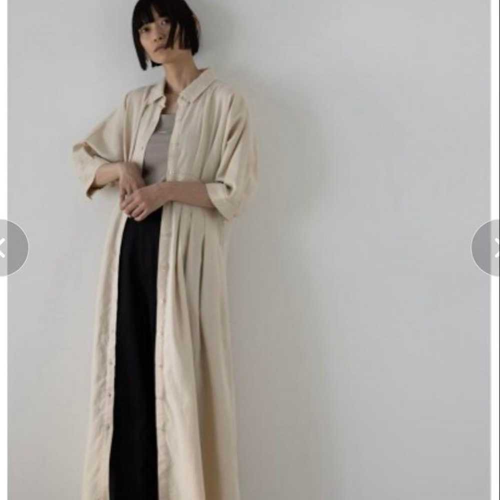 Linen Tuck Shirt Dress - image 3