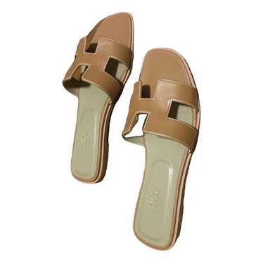 Hermès Oran leather sandal