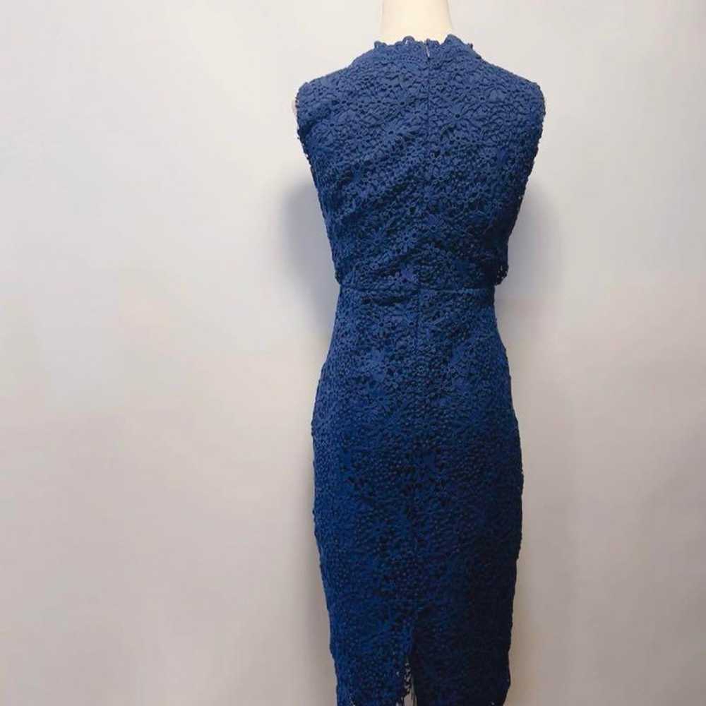 【Excellent Condition】Import Blue Lace Dress 437 - image 3