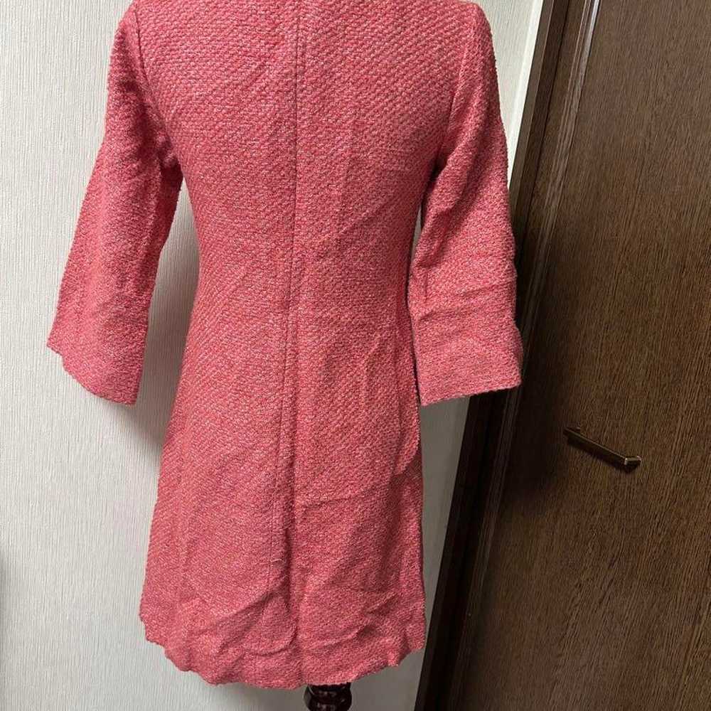 Chesty Tweed Embroidered Dress Pink Size 0 - image 4