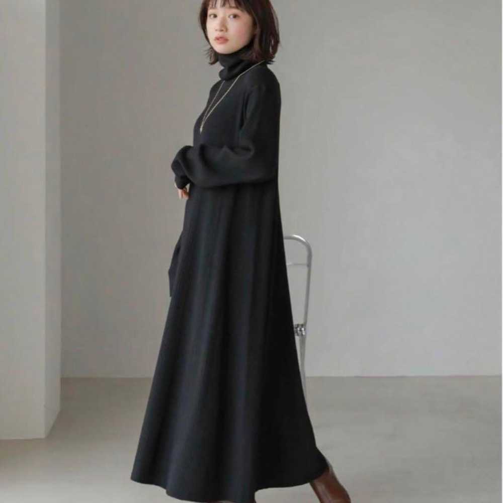 AMERICAN HOLIC Rib Flare Knit Dress - image 1