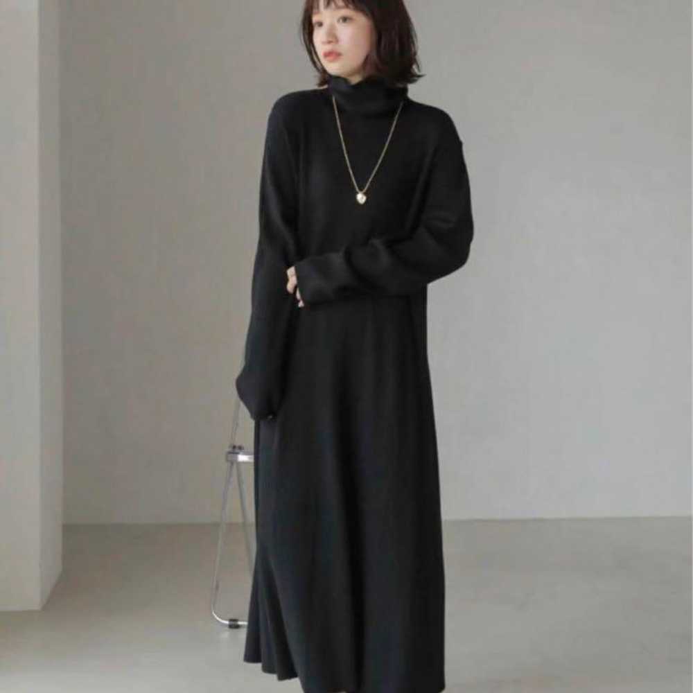 AMERICAN HOLIC Rib Flare Knit Dress - image 2