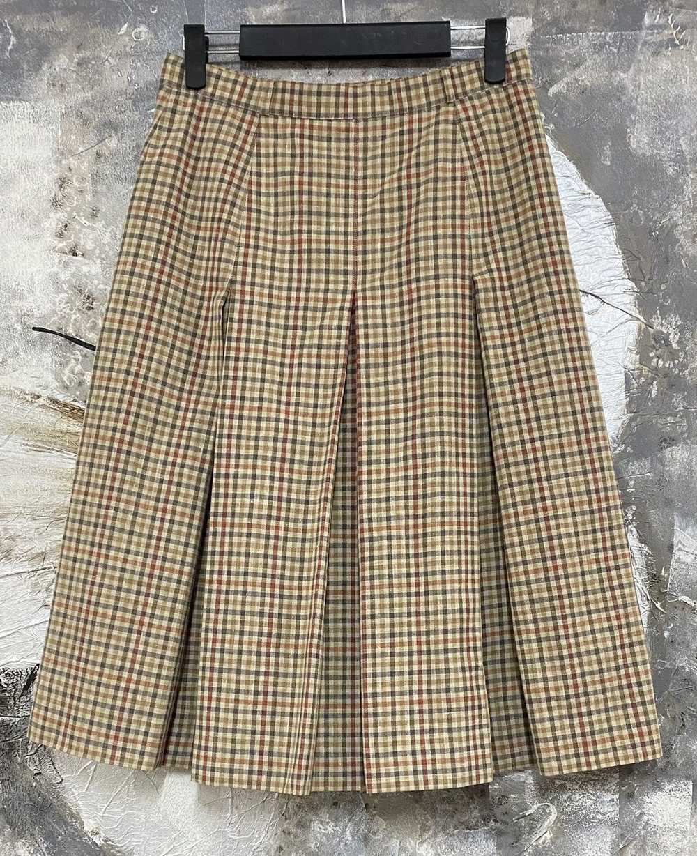 Burberry × Vintage Vintage Burberrys Midi Pleated… - image 1