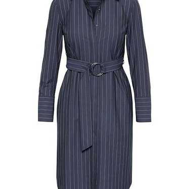 [Banana Republic] Shirt Dress Navy Stripe S