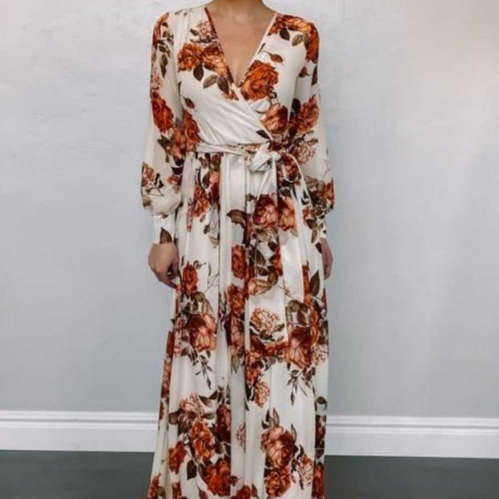 Baltic Born Small Fall Floral Maxi Dress - image 1