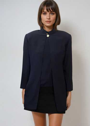 Valentino Navy Button Blazer with Tank