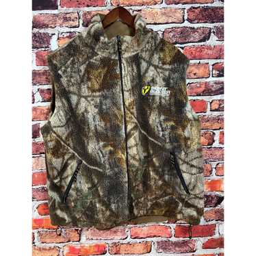 Vintage Scent Blocker Camo Fleece Vest With Zippe… - image 1