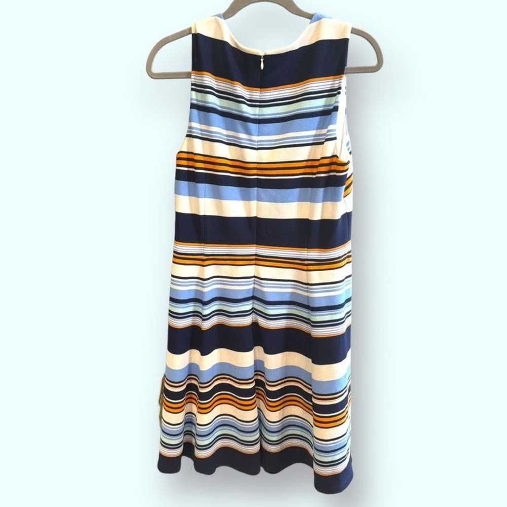 Vince Camuto Blue, Orange, and White Striped - Fi… - image 2