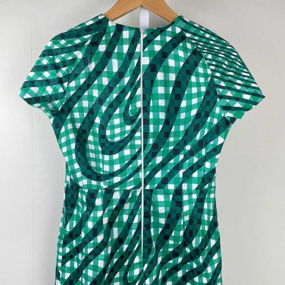 L.K. Bennett London Kayleigh Dress Green Gingham … - image 6