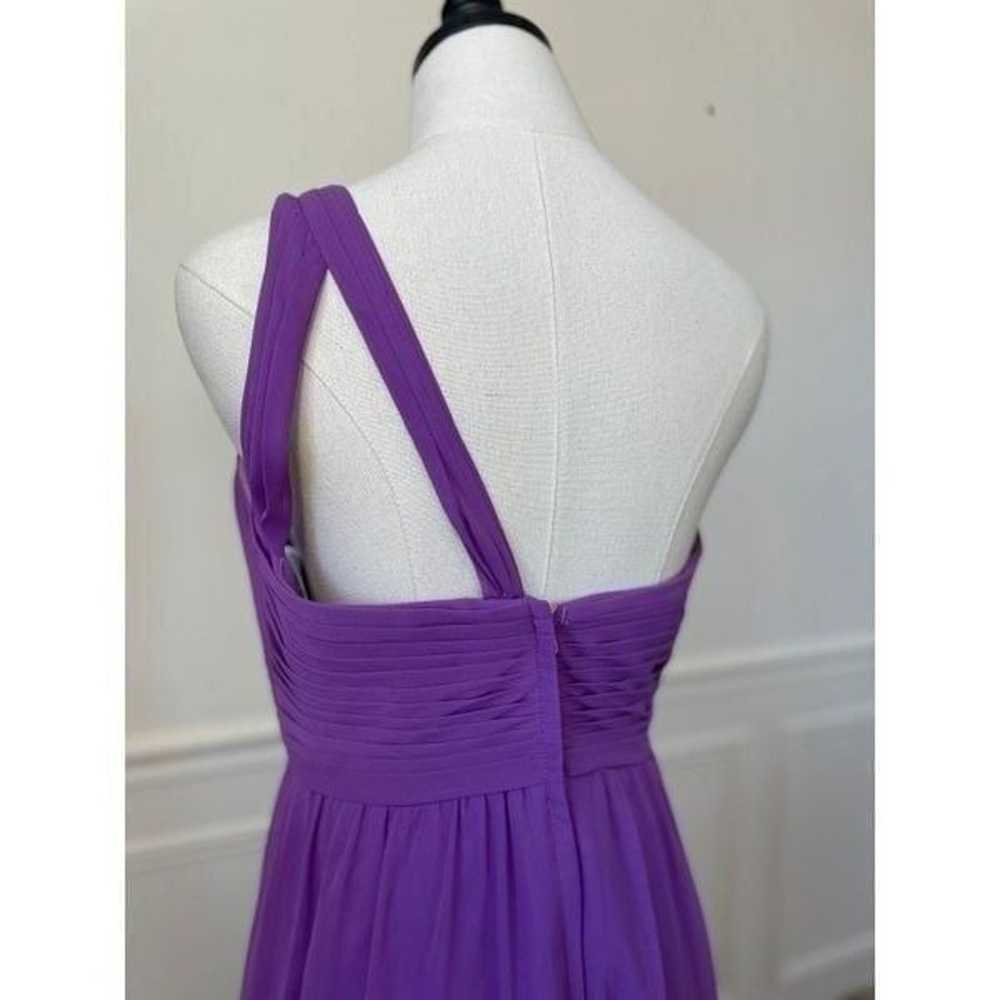 Impression Bridal One Shoulder Purple Chiffon Bri… - image 3