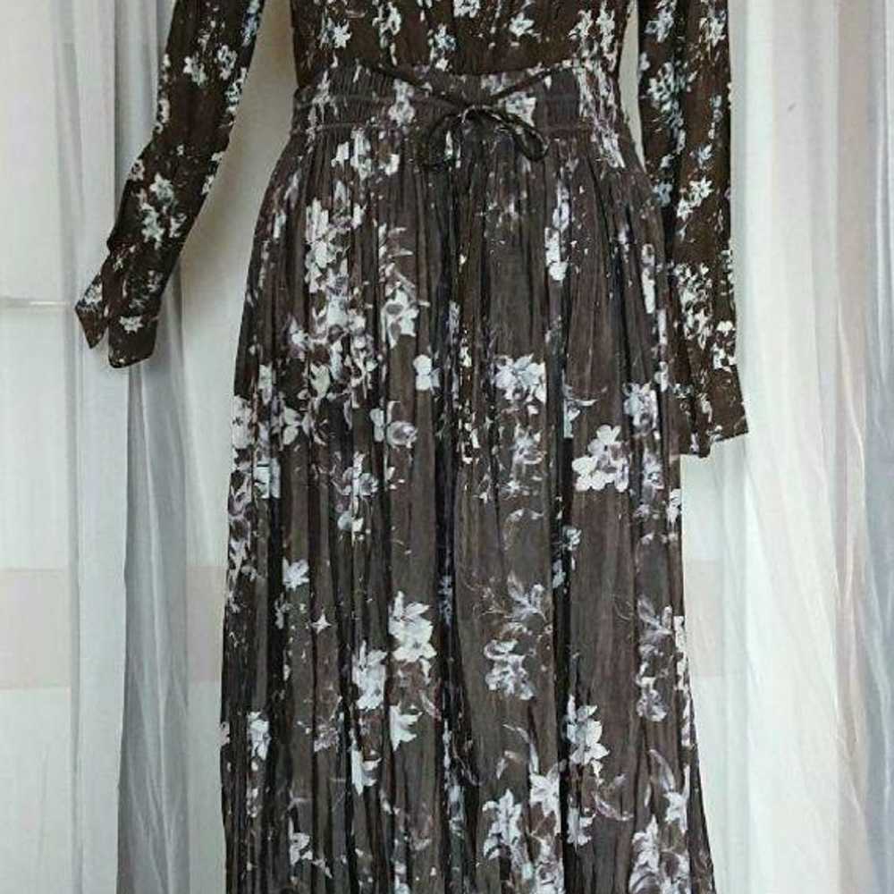 【COCO DEAL】Botanical Flower Sheer Dress Washable - image 11