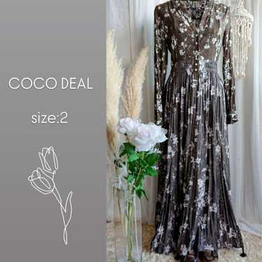 【COCO DEAL】Botanical Flower Sheer Dress Washable - image 1