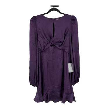 Astr the Label front twist long sleeve purple Medi