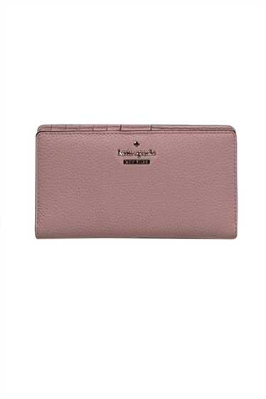 Kate Spade - Light Pink Pebbled Leather Bifold Wal