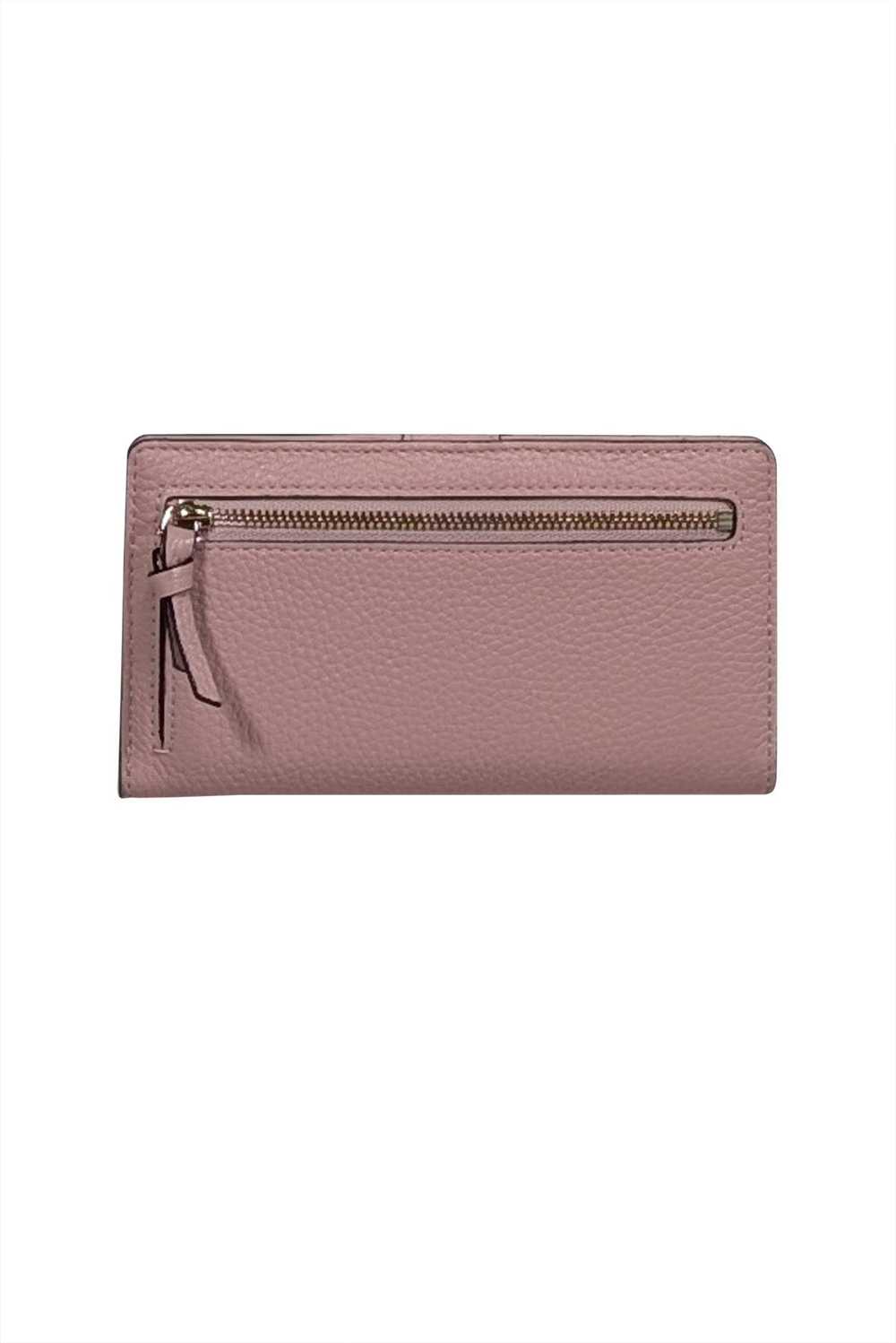 Kate Spade - Light Pink Pebbled Leather Bifold Wa… - image 2