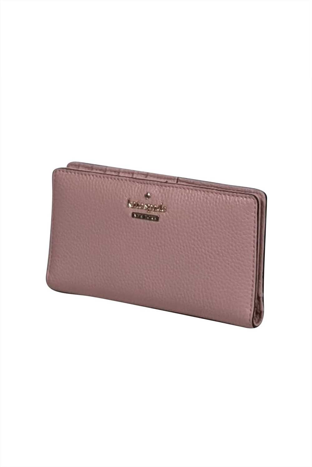 Kate Spade - Light Pink Pebbled Leather Bifold Wa… - image 3