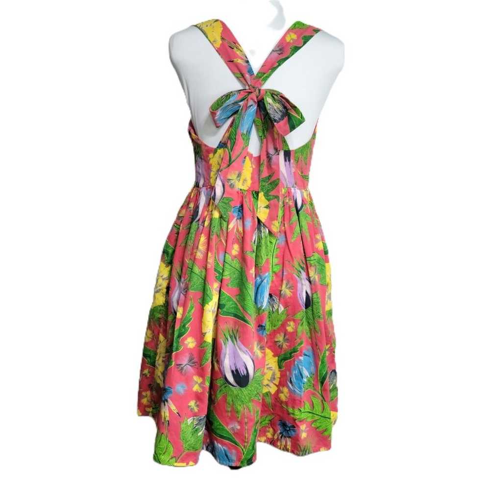 French Connection tropical floral full skirt cros… - image 3