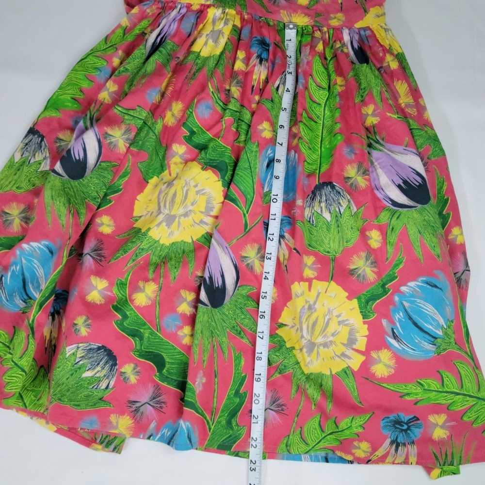 French Connection tropical floral full skirt cros… - image 7