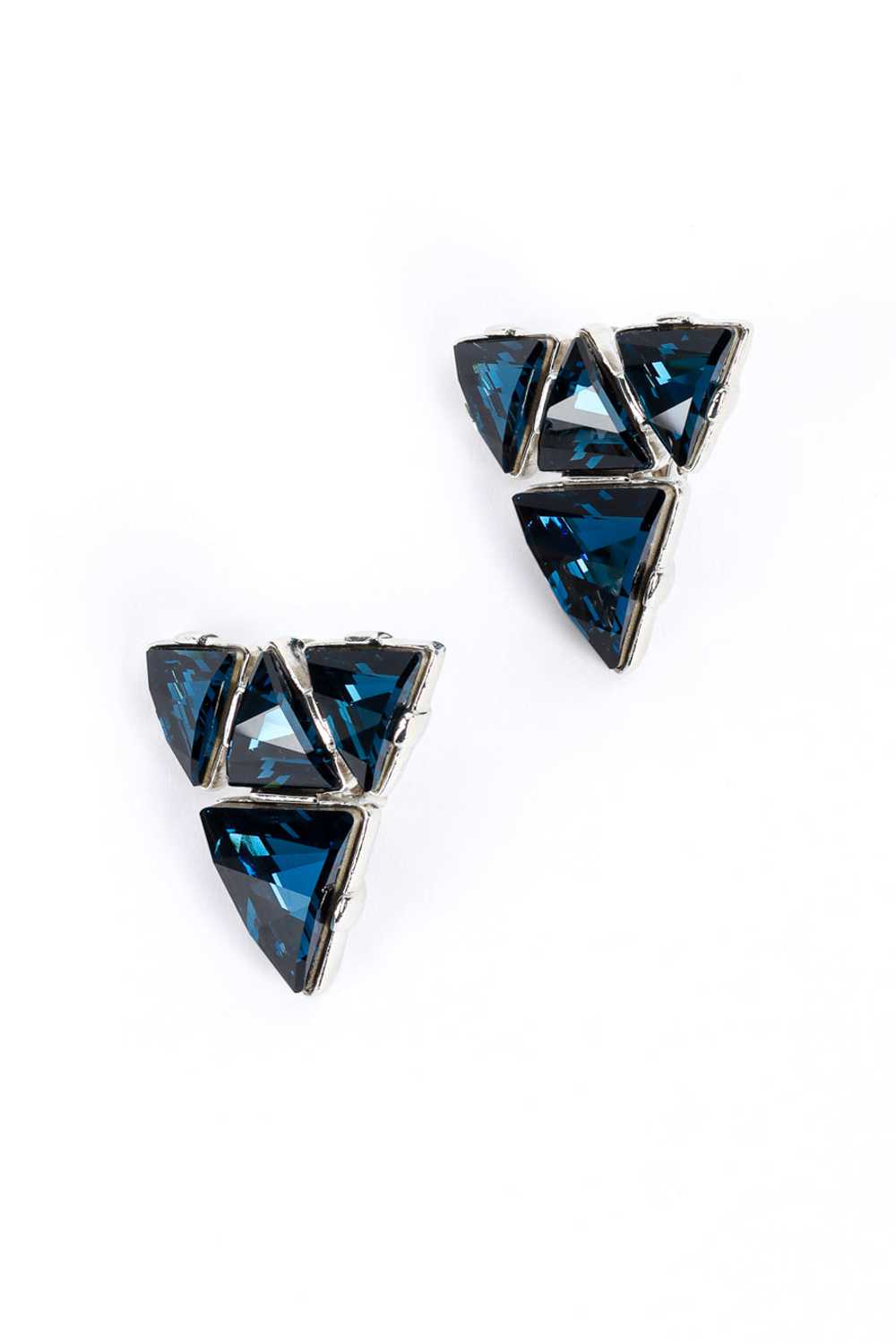 KENNETH JAY LANE Geo Gem Cluster Earrings - image 1