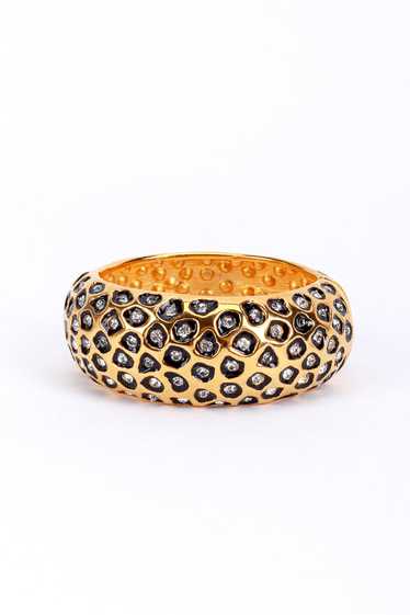 KENNETH JAY LANE Leopard Spots Rhinestone Bracelet