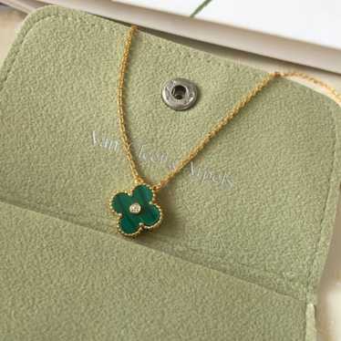 Malachite 18K Yellow Gold NECKLACE - image 1