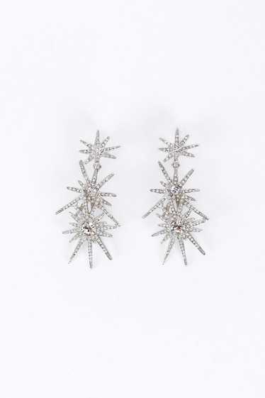 KENNETH JAY LANE Rhinestone Starburst Drop Earring