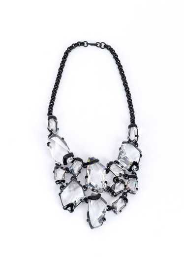 KENNETH JAY LANE Chunky Crystal Bib Necklace