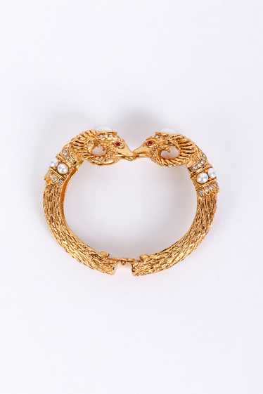 KENNETH JAY LANE Double Rams Head Bracelet