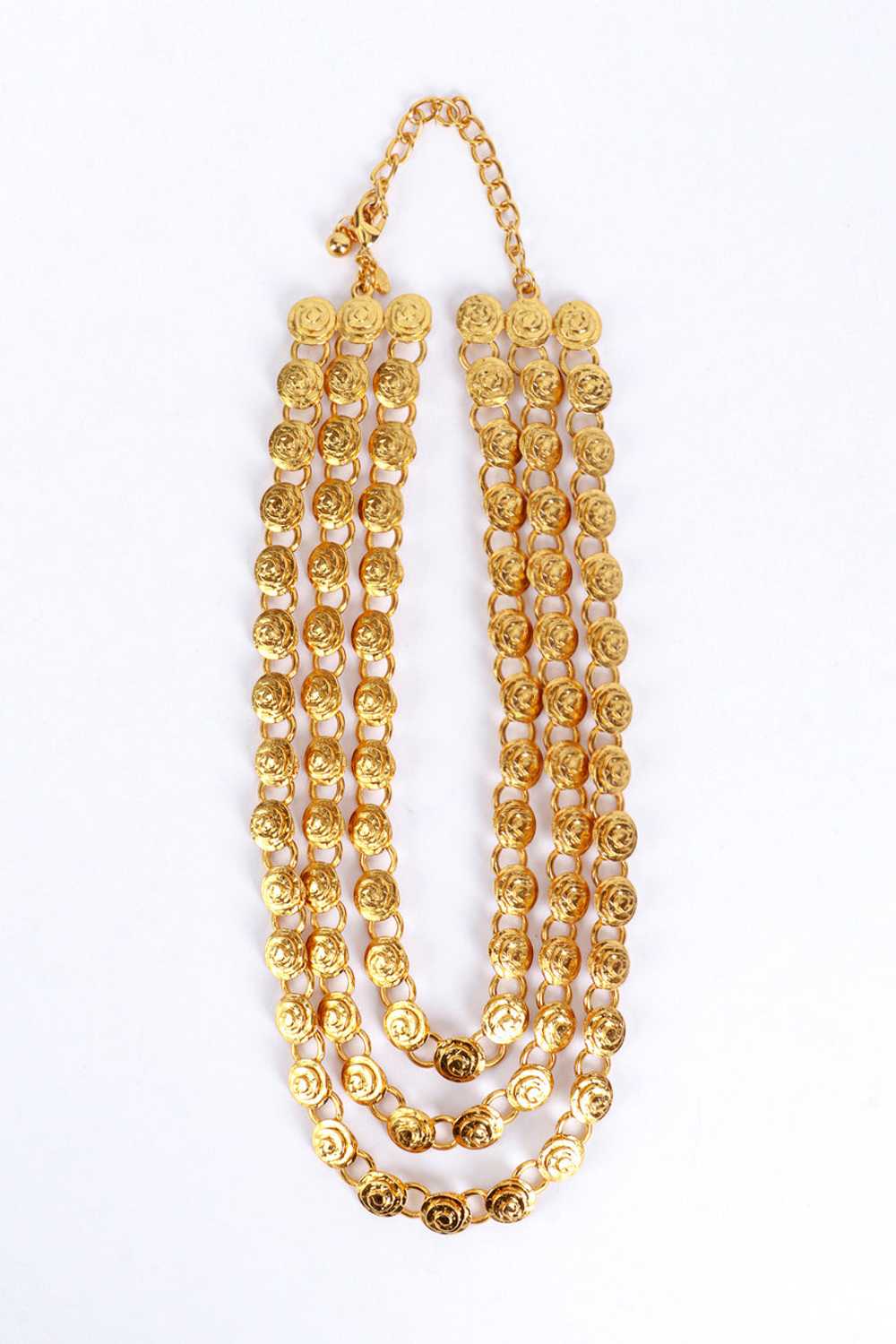 KENNETH JAY LANE Triple Strand Coil Link Necklace - image 1