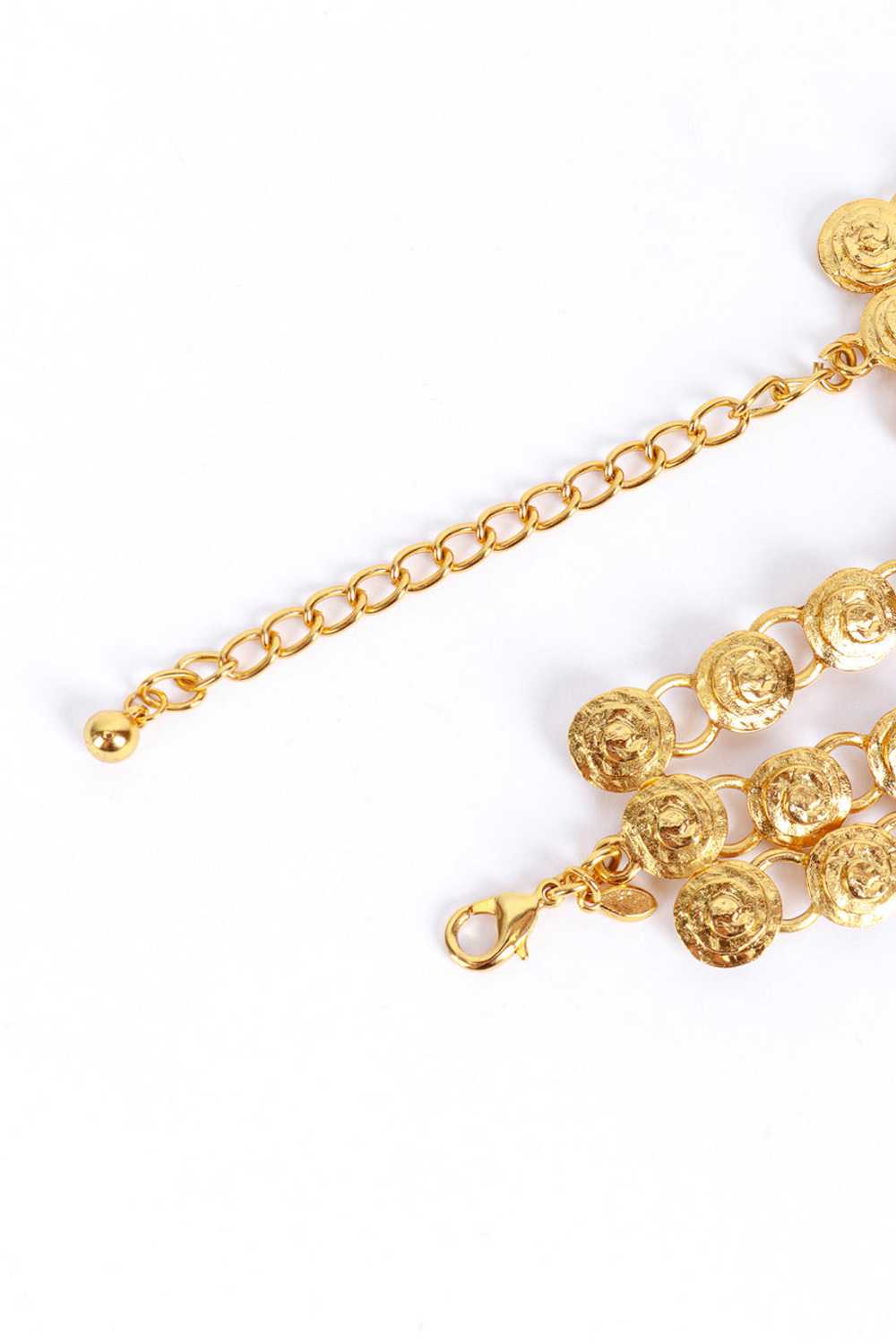 KENNETH JAY LANE Triple Strand Coil Link Necklace - image 4