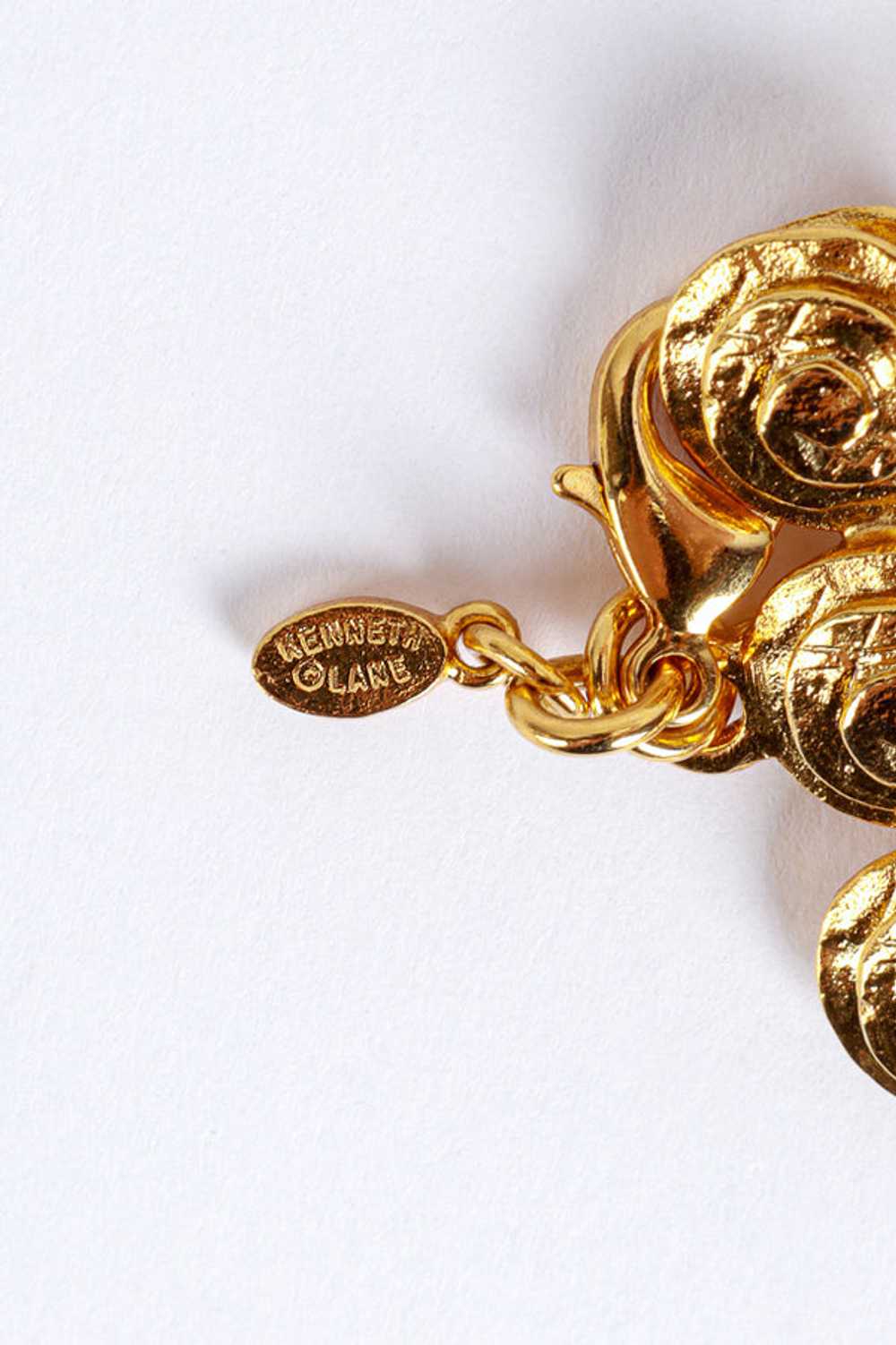 KENNETH JAY LANE Triple Strand Coil Link Necklace - image 5