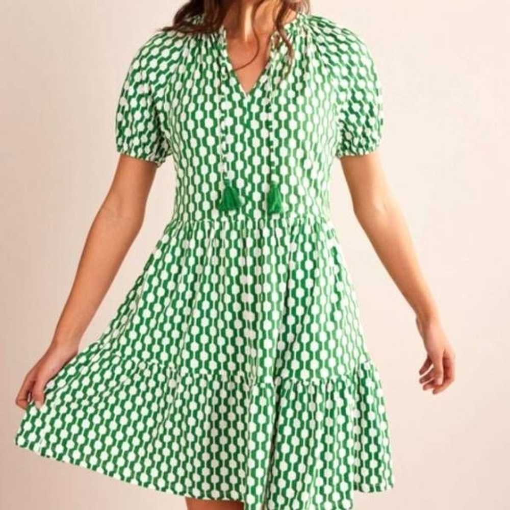 Boden Short Sleeve Jersey Mini Dress in  Rolling … - image 1