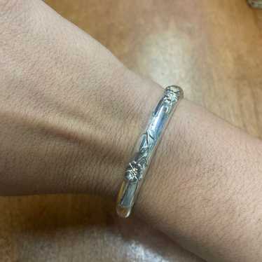 Tiffany and co rose garden sterling silver bangle