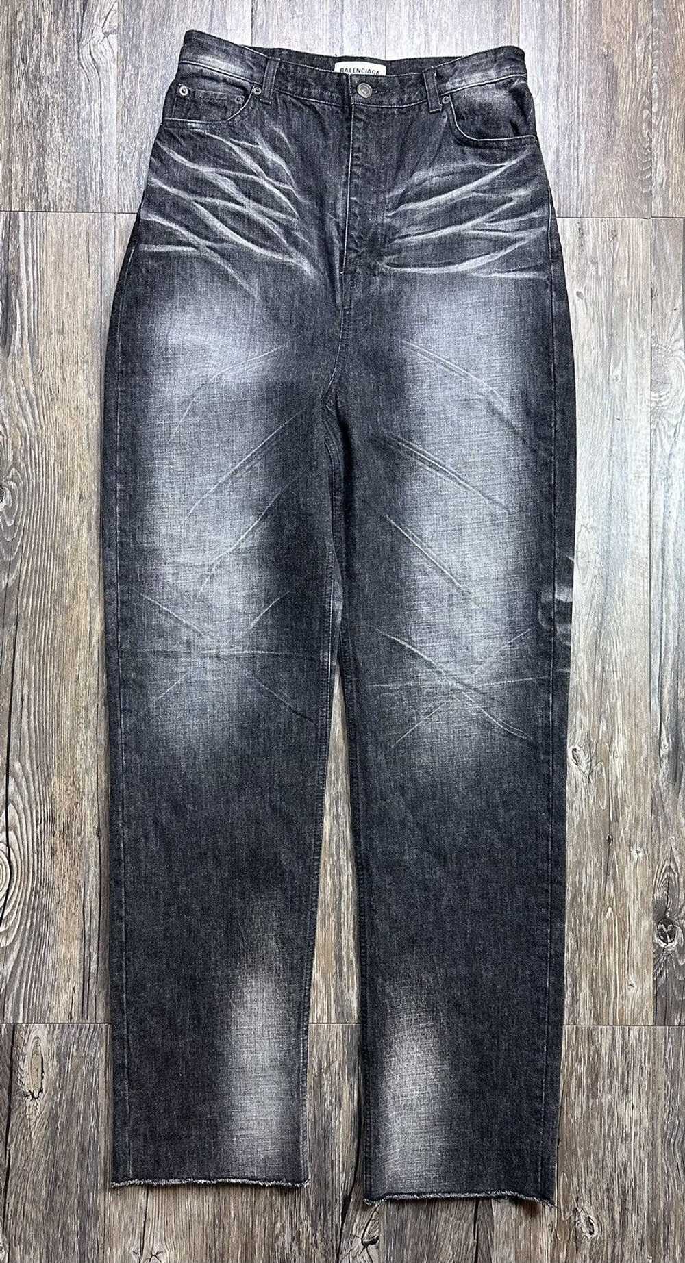 Balenciaga Balenciaga Distressed Denim Jeans Black - image 1