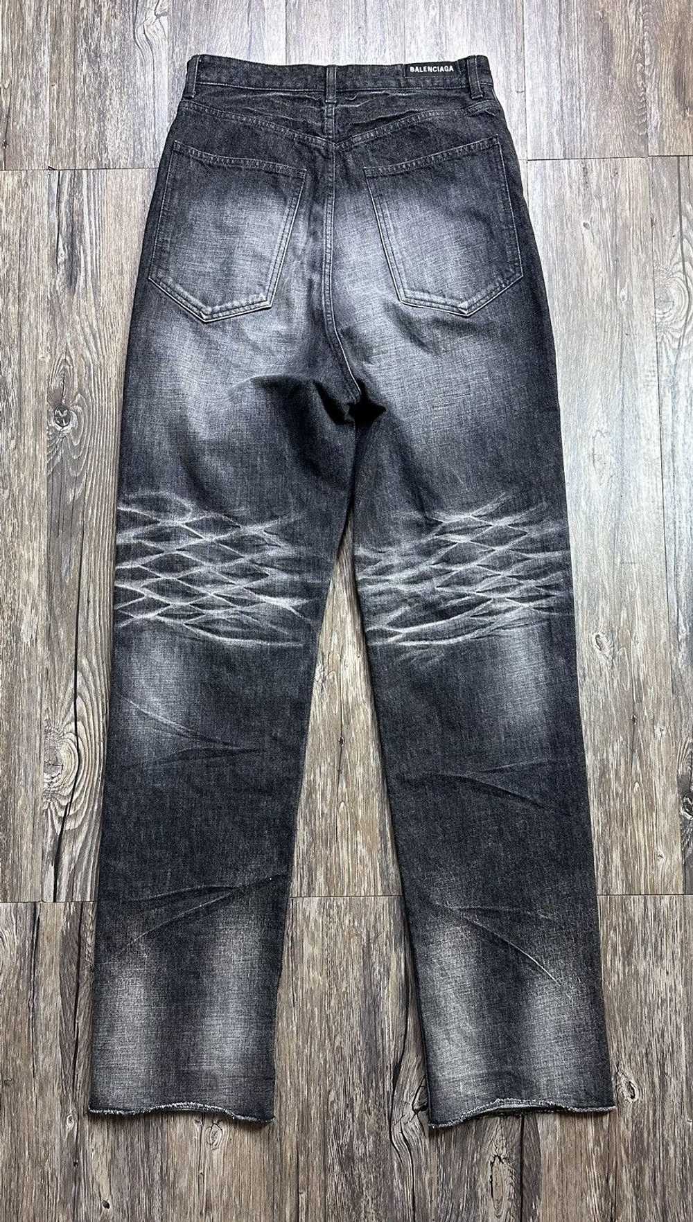 Balenciaga Balenciaga Distressed Denim Jeans Black - image 2