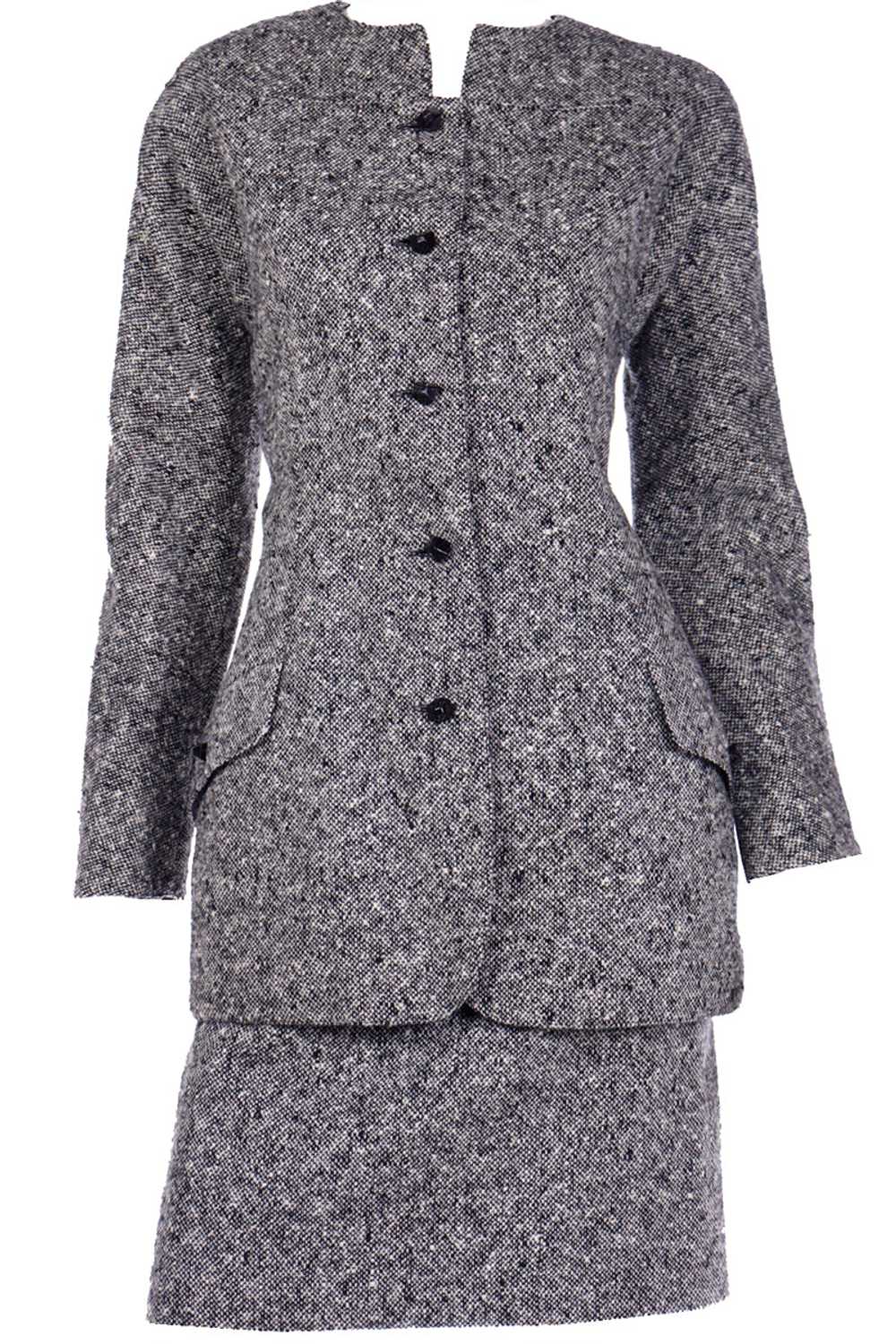 Geoffrey Beene Vintage Tweed Jacket and Skirt Suit - image 1