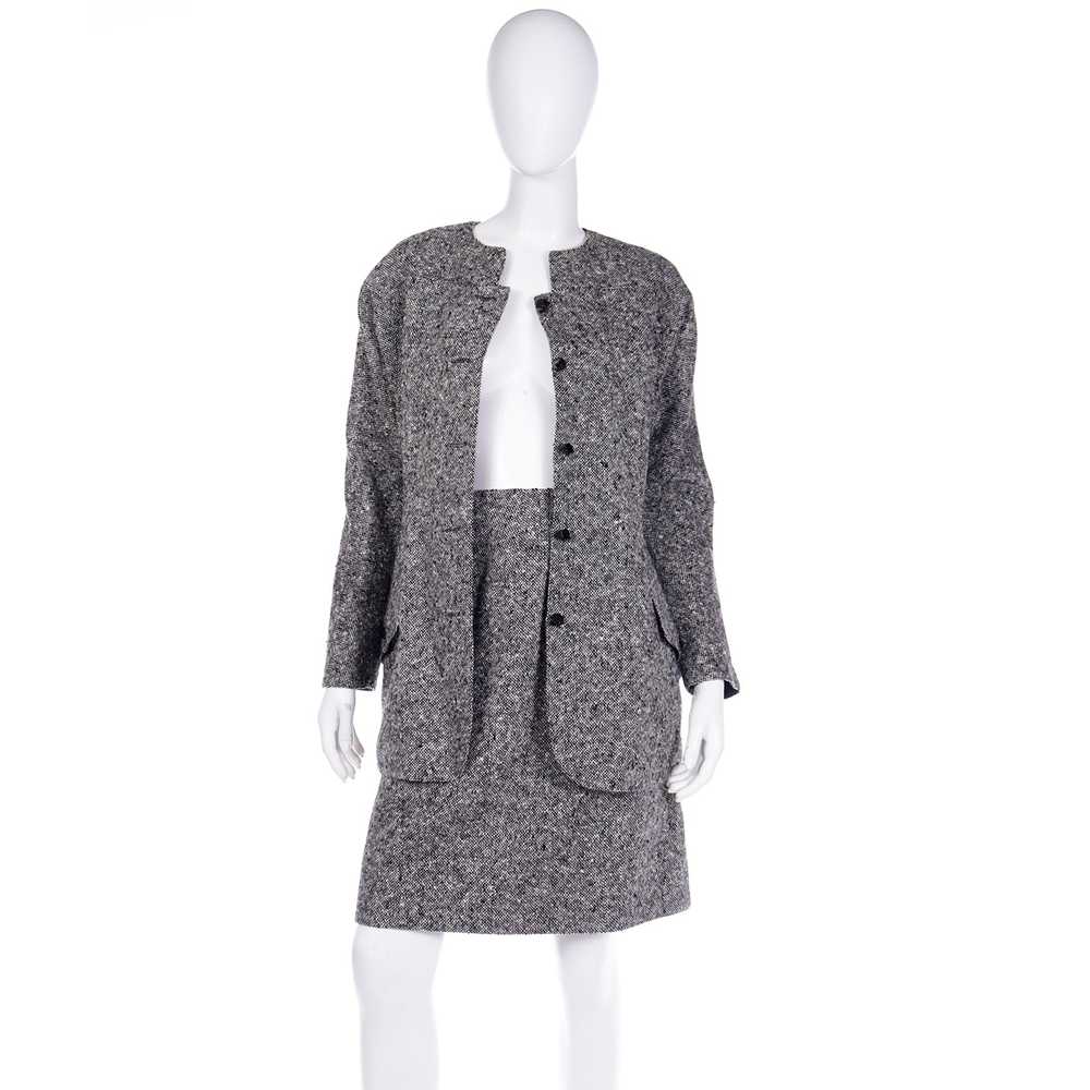 Geoffrey Beene Vintage Tweed Jacket and Skirt Suit - image 2