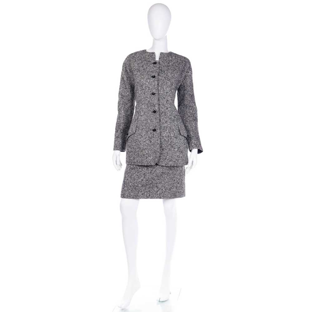 Geoffrey Beene Vintage Tweed Jacket and Skirt Suit - image 3