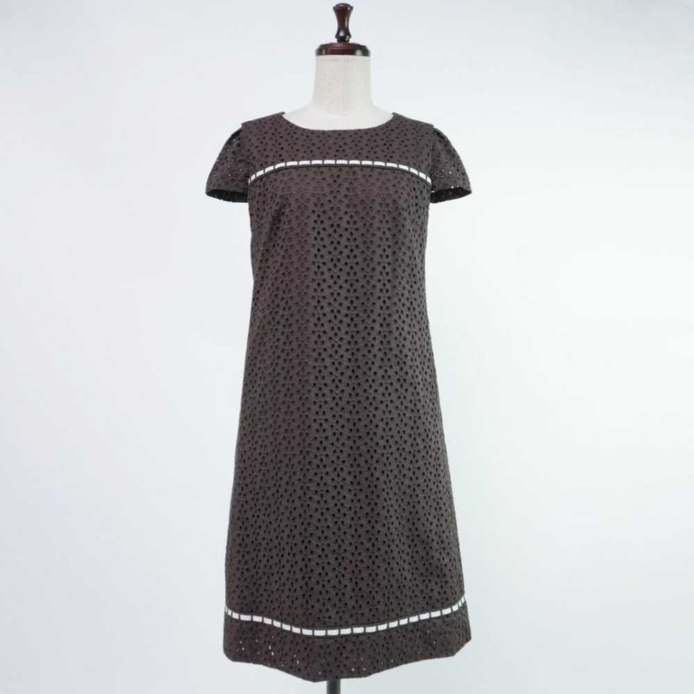 Excellent condition TO BE CHIC lace dress brown s… - image 1