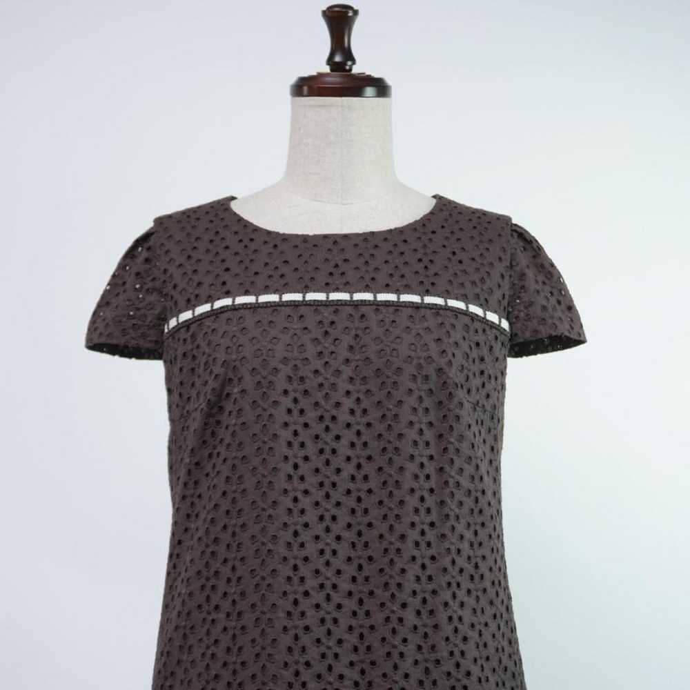 Excellent condition TO BE CHIC lace dress brown s… - image 4