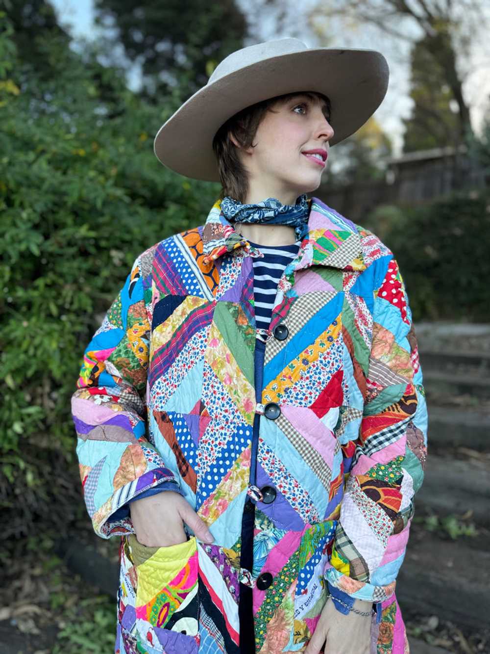 The Sadie Coat - This cotton heirloom quilt coat … - image 6