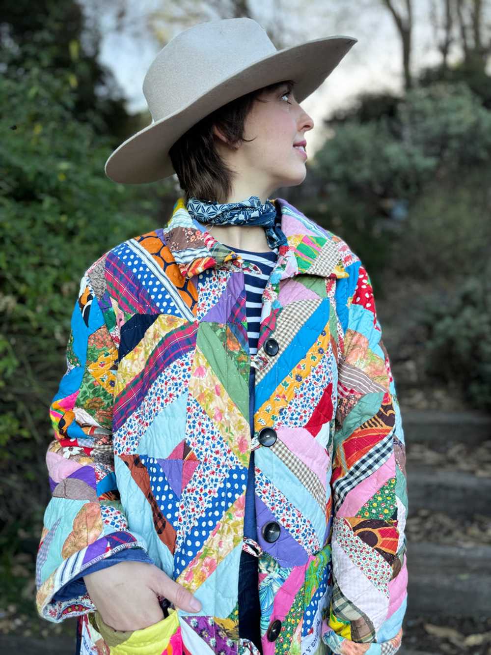 The Sadie Coat - This cotton heirloom quilt coat … - image 8