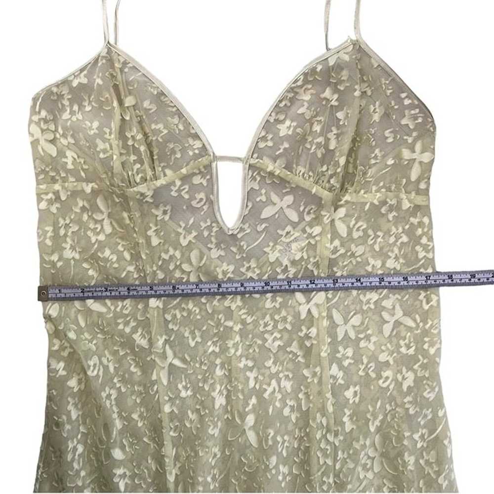 La Senza Fairy Sheer Long Maxi Slip Green XL Ling… - image 10