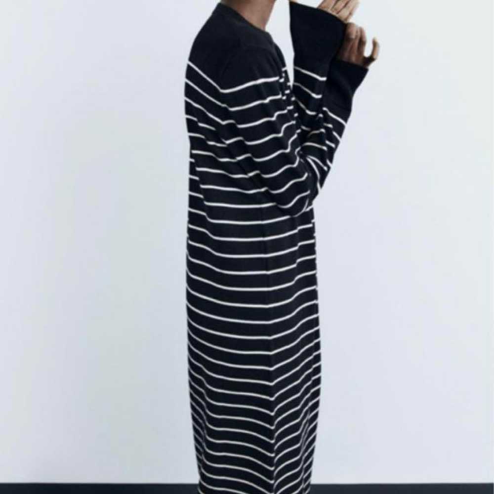 [Beautiful Condition] ZARA Long Knit Stripe Dress… - image 3