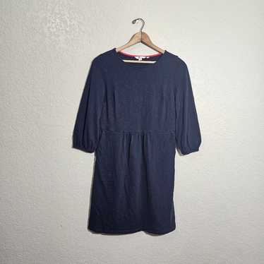 Boden Solid Navy Cotton Dress