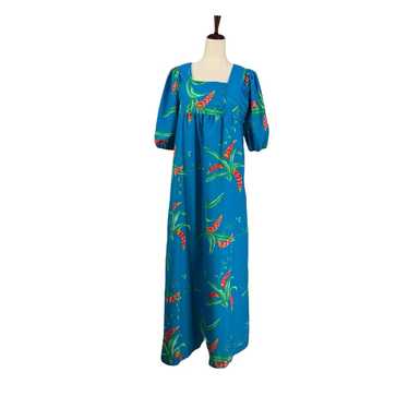 Vintage Hilo Hatties Hawaii Muumuu M Maxi Dress S… - image 1